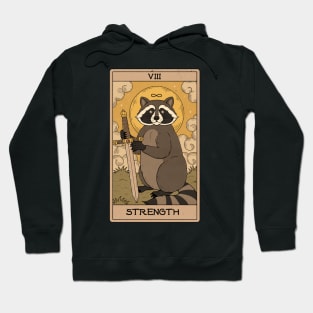 Strength - Raccoons Tarot Hoodie